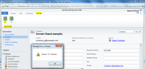 Ribbon Customizations - Contact Form
