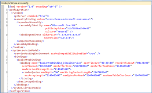 CrmAsyncService.exe.config file