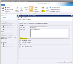 Form Assistant Settings