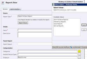 Categorizing Reports