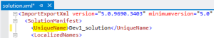 SolutionXml file