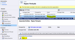 Audit Log-Add User to Team