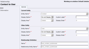 Contact and User N:N relationship