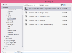 Dynamics CRM 2013 Template
