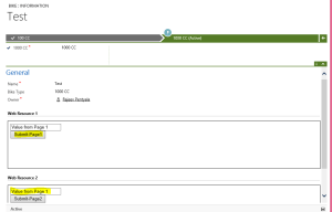Form with 2 Webresources