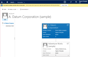 Account Hierarichal View - Tile View