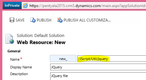 Web resource with folder naming