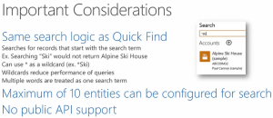 Quick Find - CRM 2015