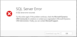 SQL Server Error while exporting records