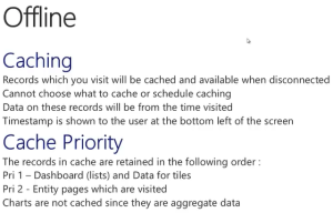 Tablet - Offline Support