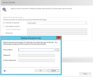 SSRS Account -Change Account