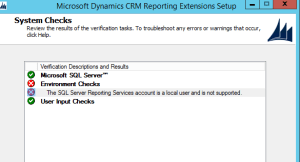 SSRS Account is a local user