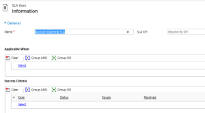 Applicable And Success Criteria