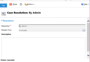 Case Resolution Activity