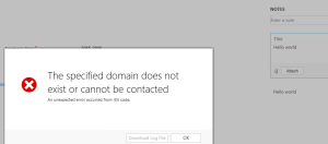 Domain Does Not Exist