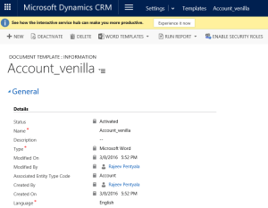 Configure Document Template - 4