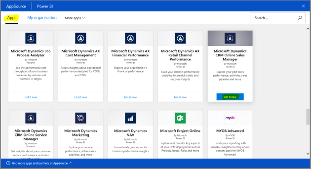 D365 - Power BI - CRM Sales Manager Pack