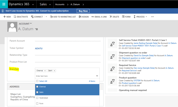 D365 - Multiple Optionset - on form