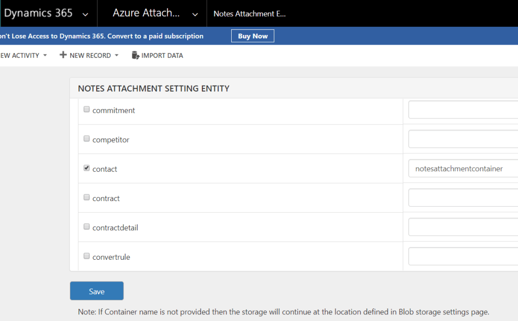 Move Attachments from CRM to Azure Blob – “Attachment Management” tool ...