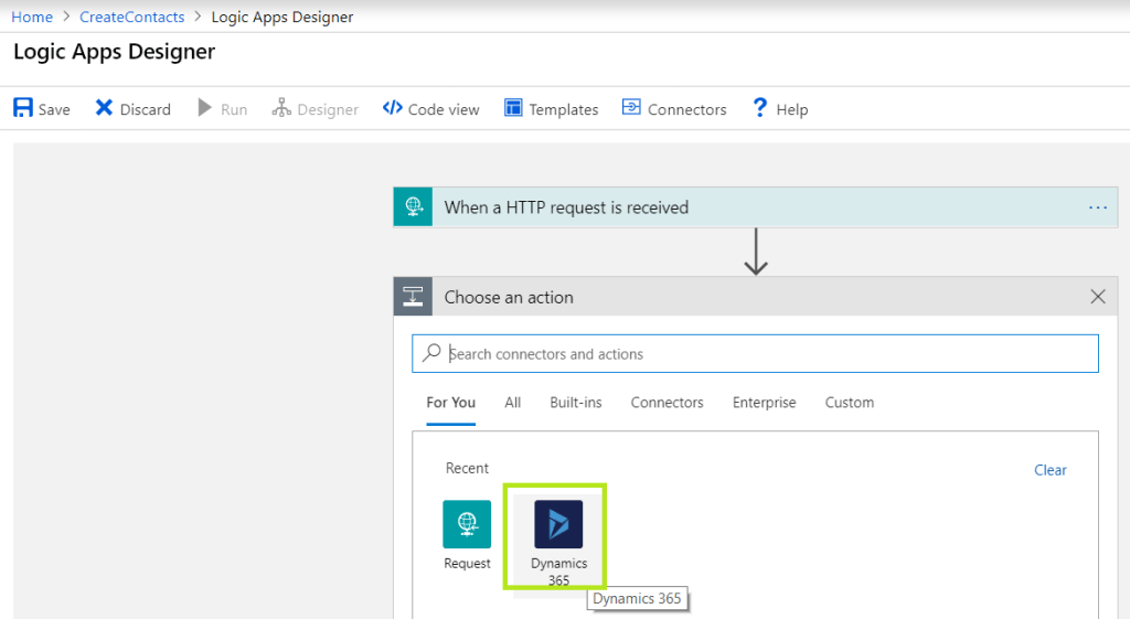 [Logic App and HTTP Request Trigger] Create a record in D365 – Rajeev ...