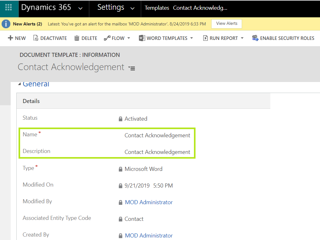 [Dynamics CE] Configure and automate Document Template generation ...