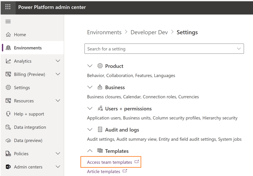 [Step by Step] Access team templates can be added in a Dataverse ...