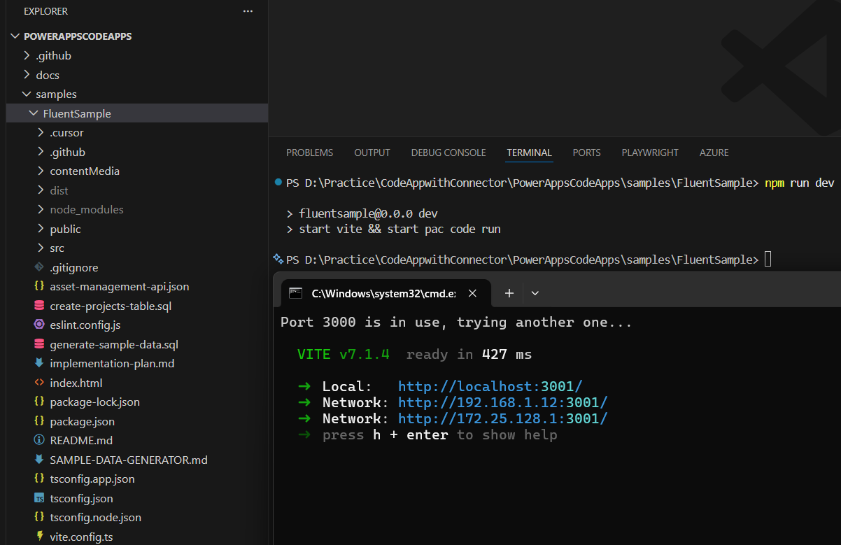 Power Apps Code App: Integrate with Power Platform Connectors