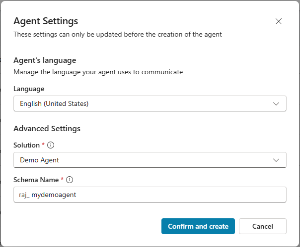 Copilot Studio | Create Agents with Advanced Settings