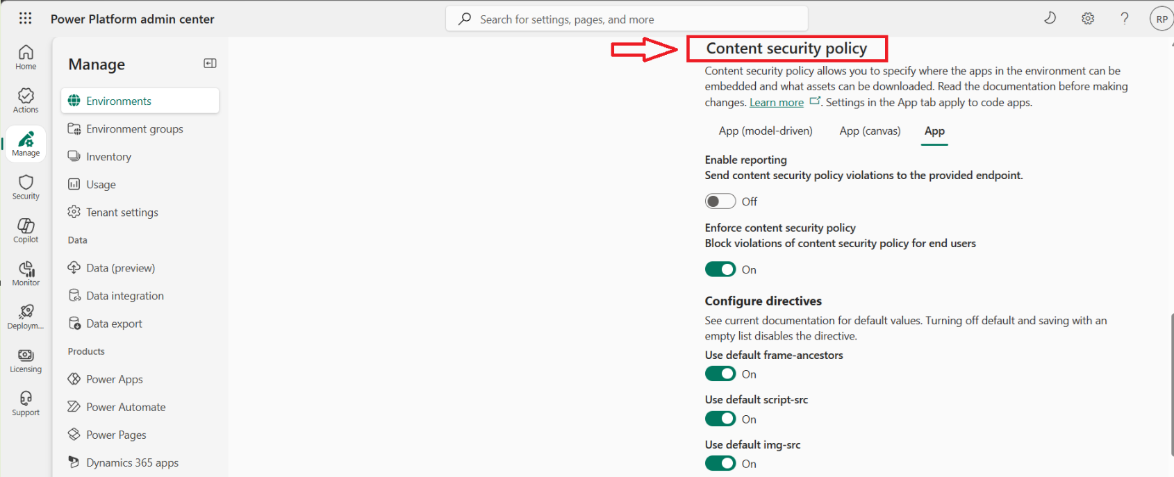 Power Apps Code App | Images blocked by Content Security Policy (CSP)