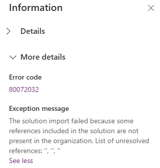 Power Platform | Empty “Unresolved References” in Solution Import