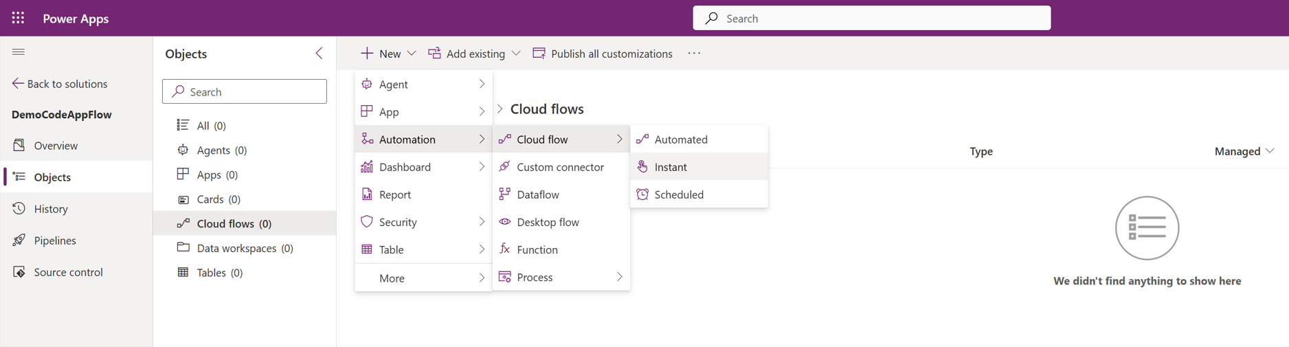 Power Apps Code Apps – Trigger a Power Automate Flow