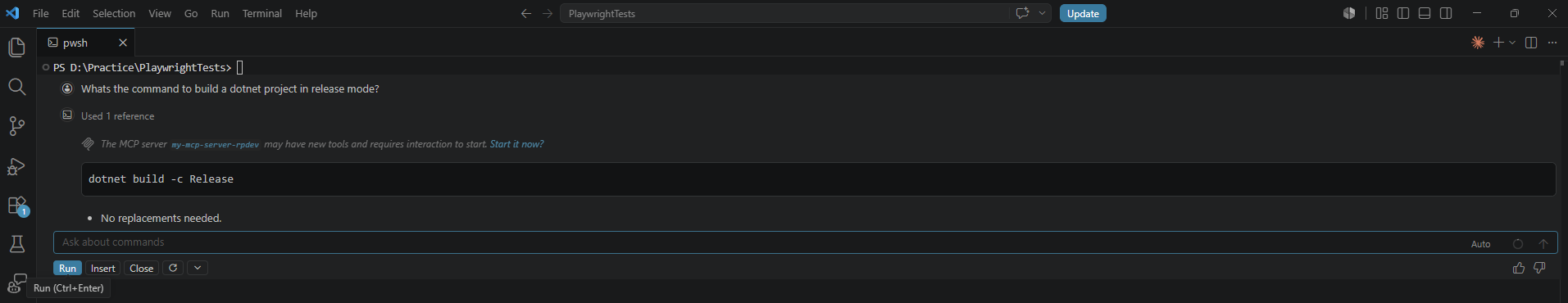 Quick Tip | “Chat” Option in the VSCode Terminal