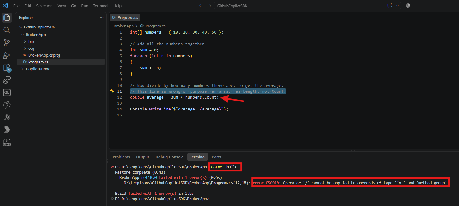 GitHub Copilot SDK | Getting started with a C# example
