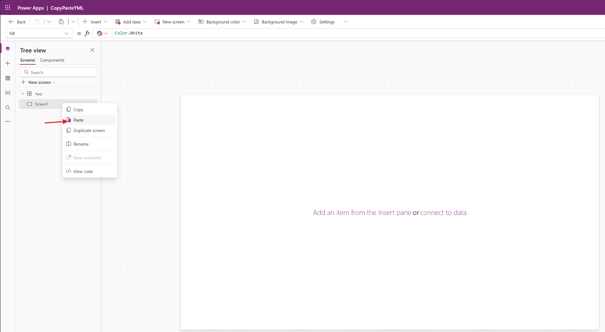 [Beginner] Canvas App | Build a Canvas App screen by pasting YAML code