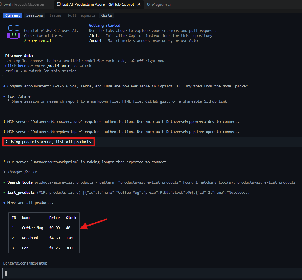 Step by Step | Deploy your C# MCP Server to Azure and use it in GitHub Copilot CLI